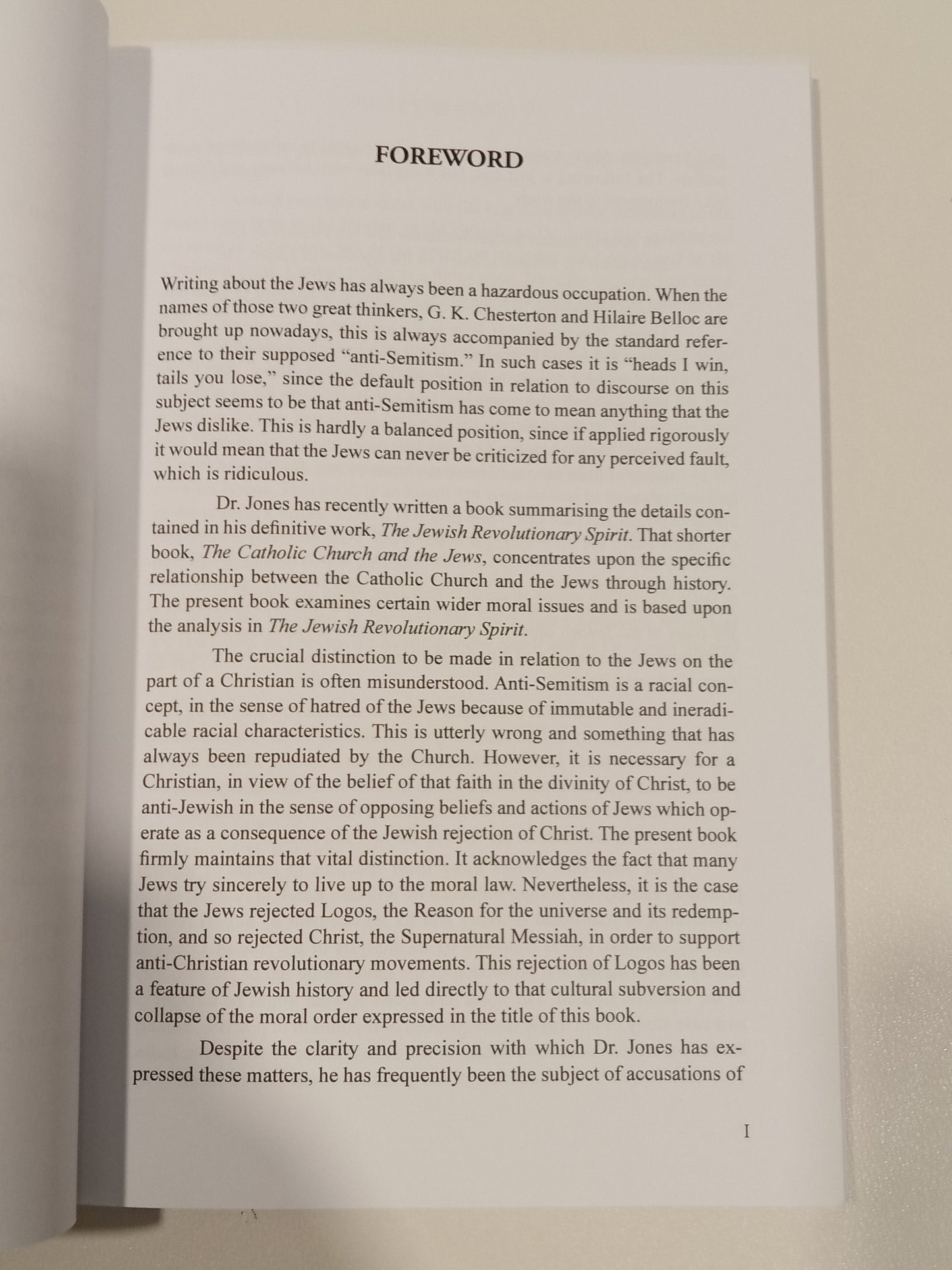 Jews and Moral Subversion by Michael Jones PB