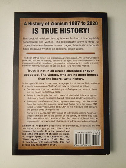History of Zionism: 1897 to 2020 by Peter Arnold PB