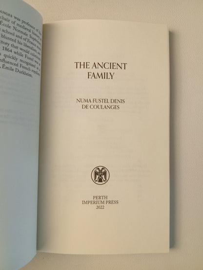 Ancient Family by Fustel de Coulanges PB