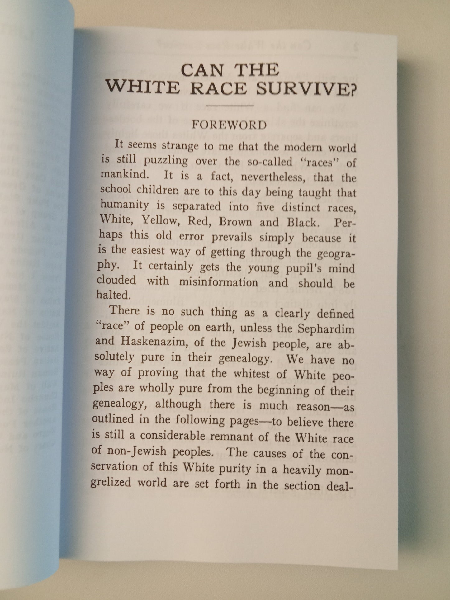 'Can the White Race Survive? by James Sayers PB