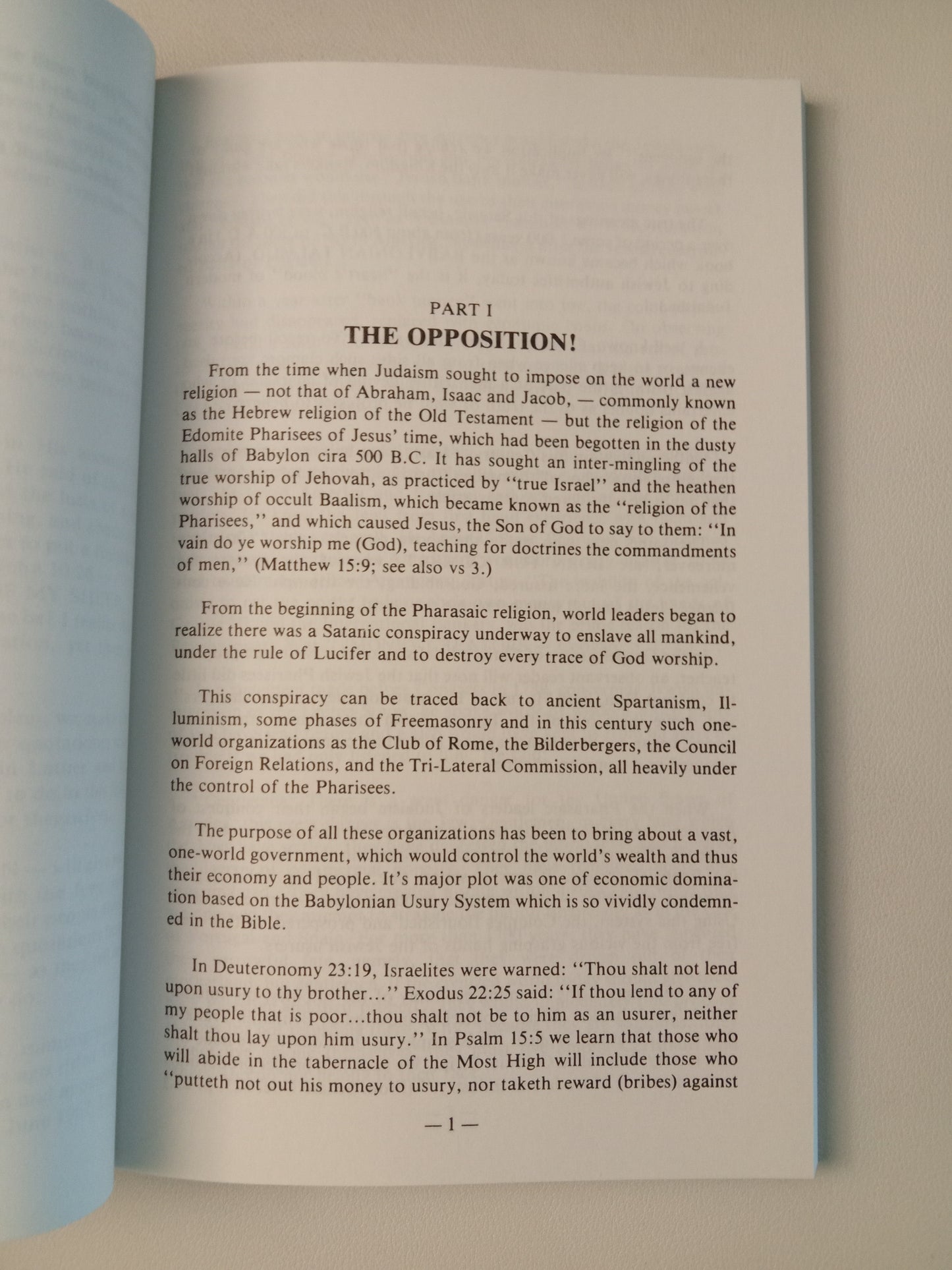 Behold the International Jew! by Gordon Mohr PB