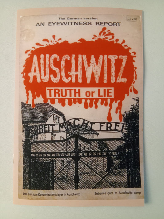 Auschwitz: Truth or Lie by Thies Christophersen SB