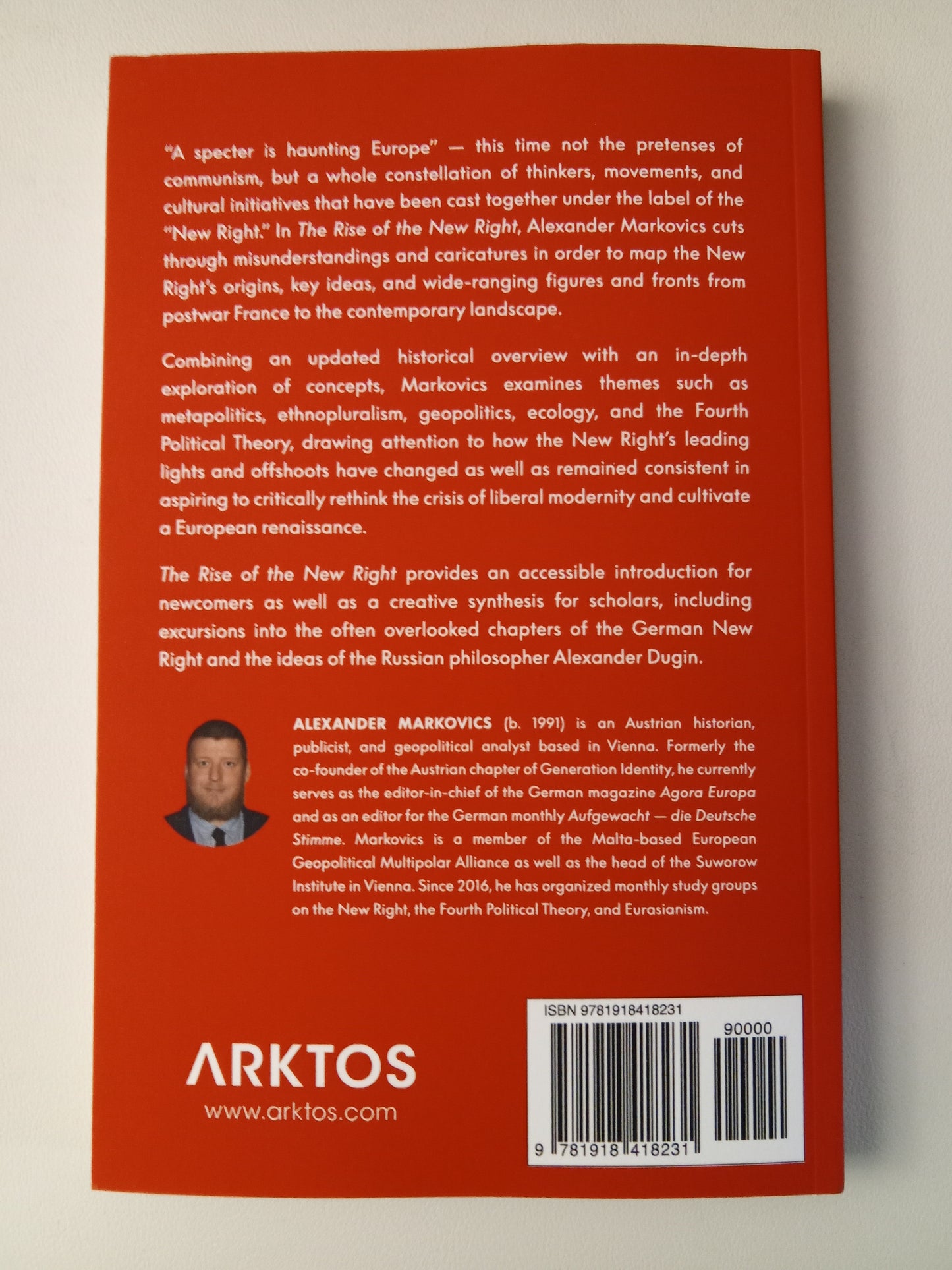 Rise of the New Right by Alexander Markovics PB