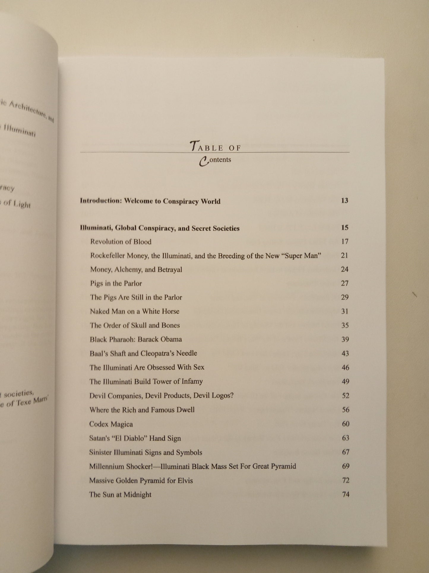 Conspiracy World: A Truthteller's Forbidden Knowledge by Texe Marrs PB
