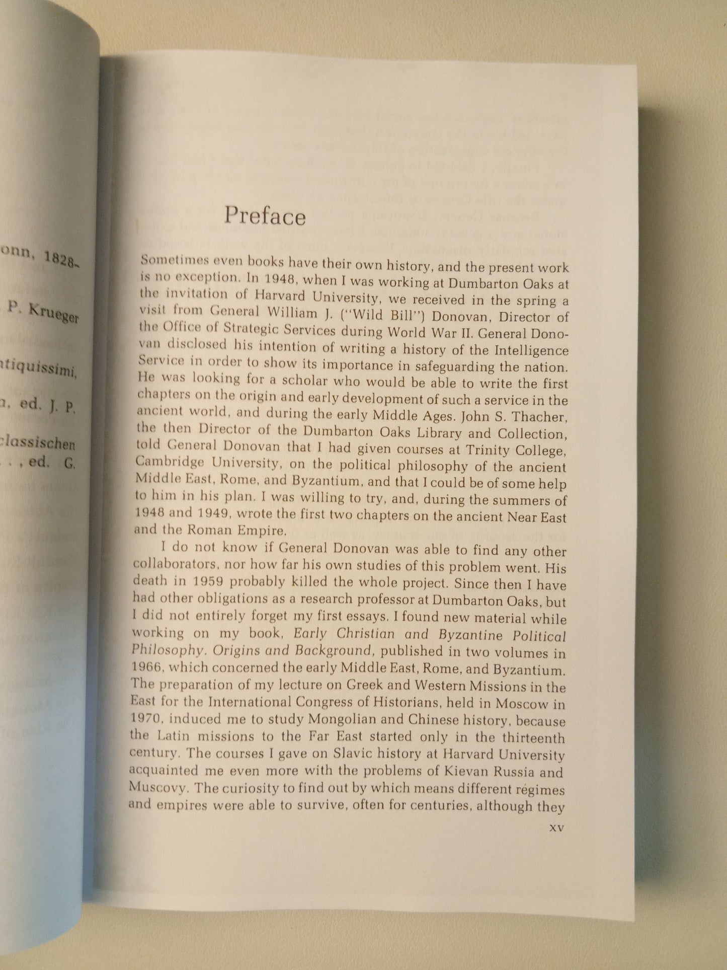 Origins of the Intelligence Services by Francis Dvornik PB