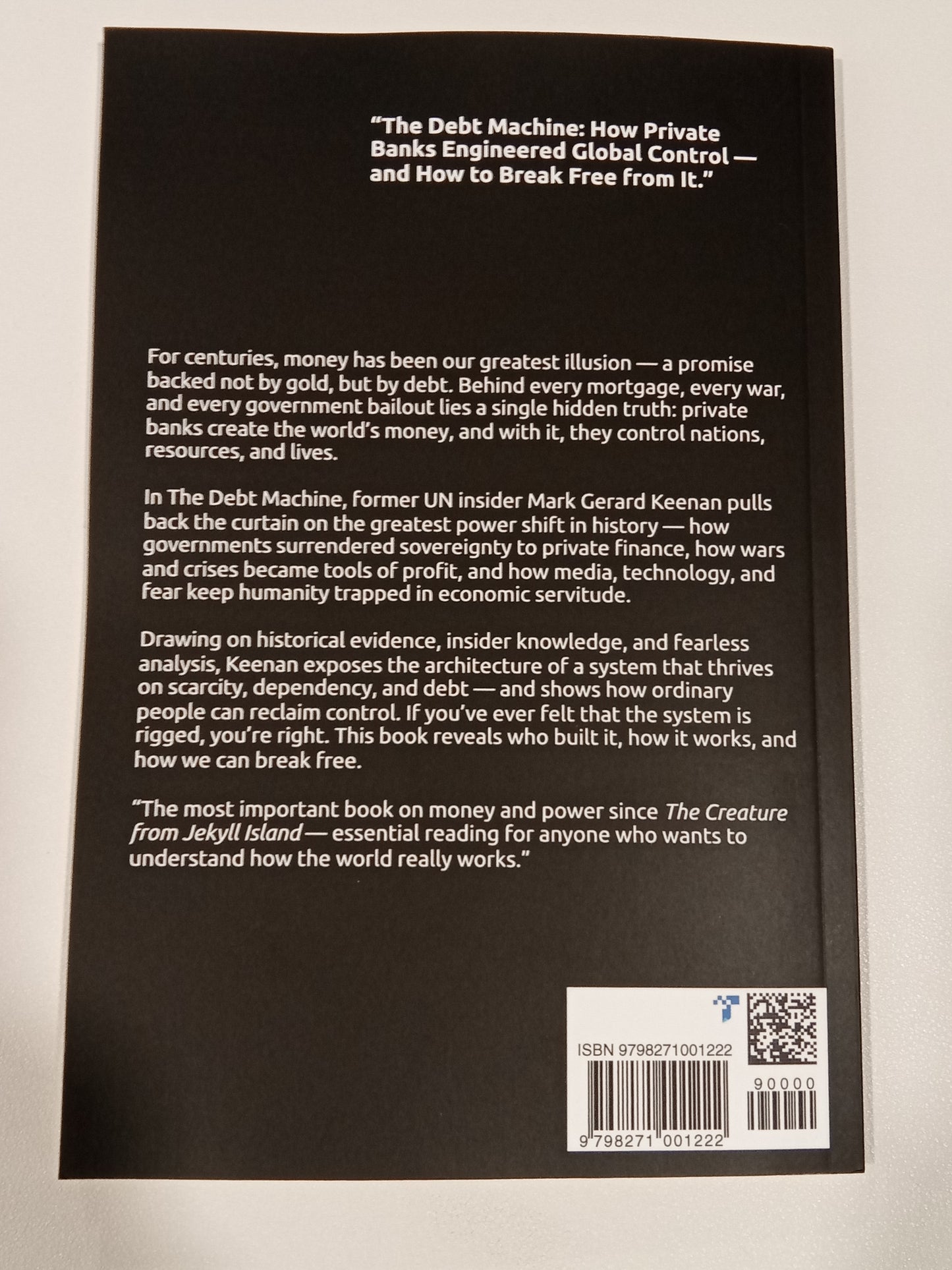Debt Machine: How Private Banks Engineered Global Control by Mark Keenan PB