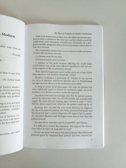 Place of Prejudice in Modern Civilization by Arthur Keith PB