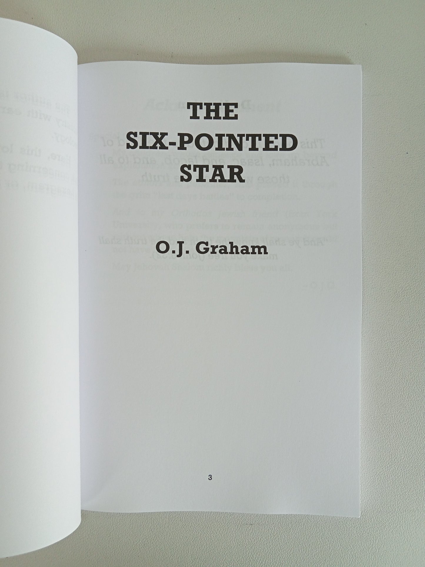 Six-Pointed Star: Its Origin and Usage by O. Graham PB