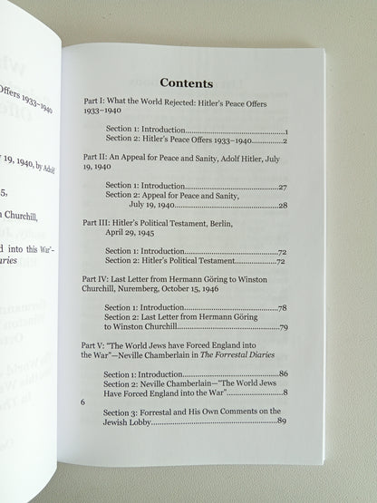What the World Rejected: Peace Offers 1933 to 1940 by Friedrich Stieve PB