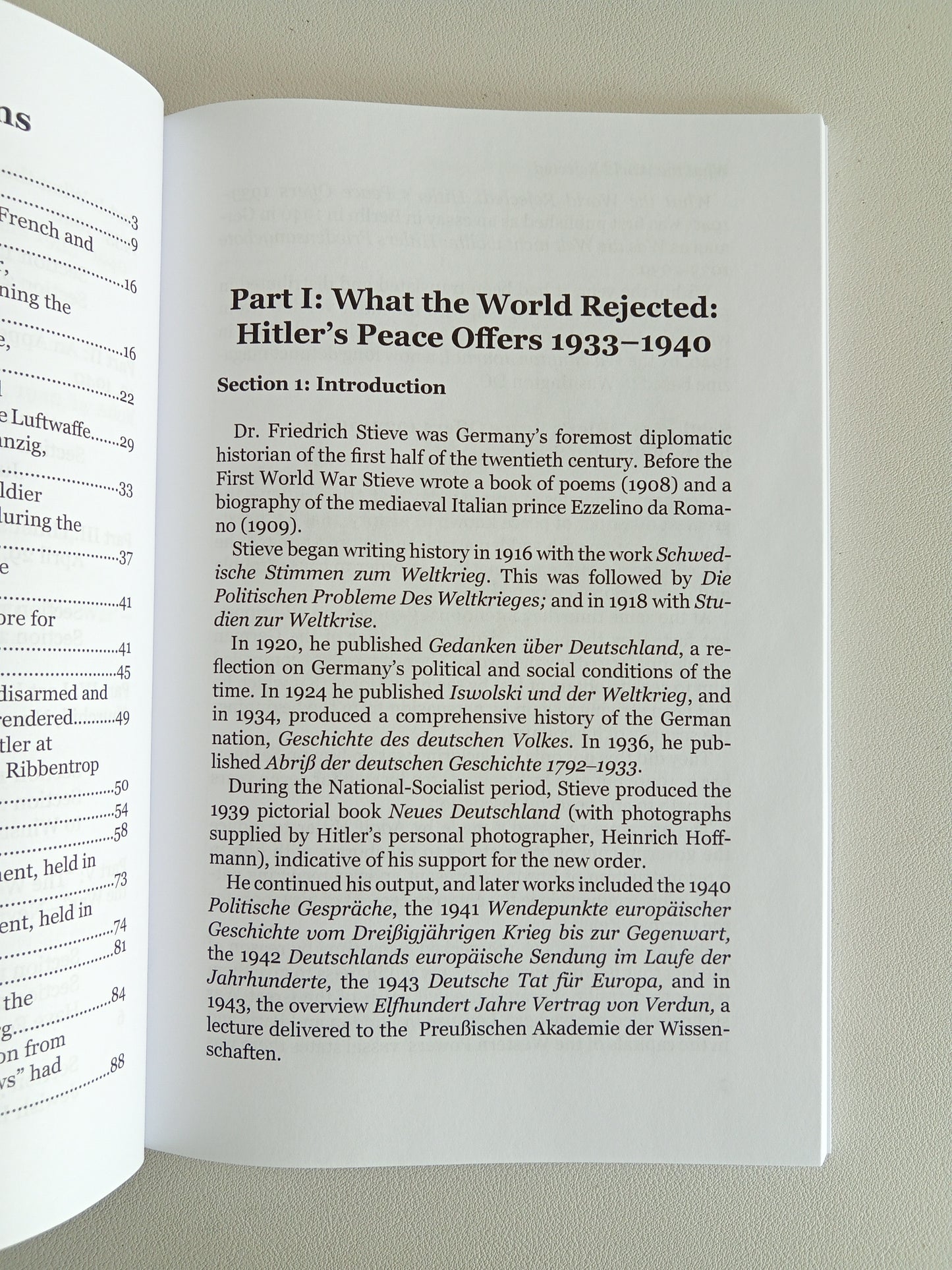 What the World Rejected: Peace Offers 1933 to 1940 by Friedrich Stieve PB