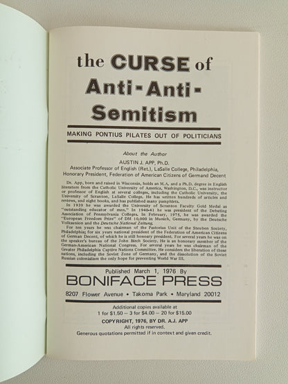 Curse of Anti-Anti-Semitism by Austin App SB