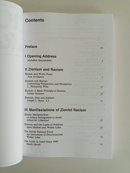 Zionism and Racism: Proceedings from an International Symposium PB
