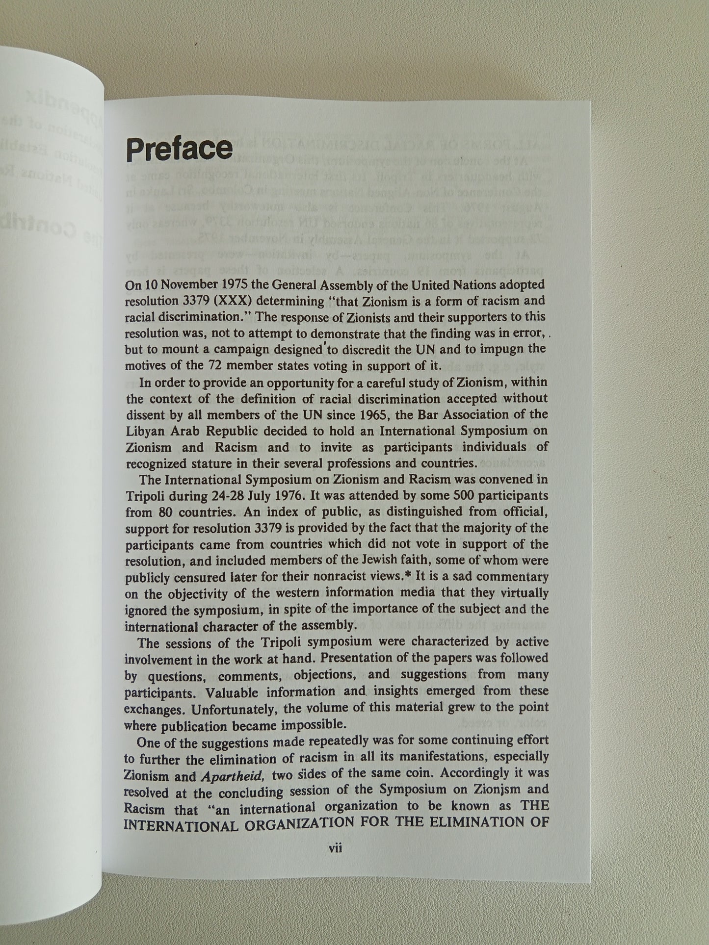 Zionism and Racism: Proceedings from an International Symposium PB