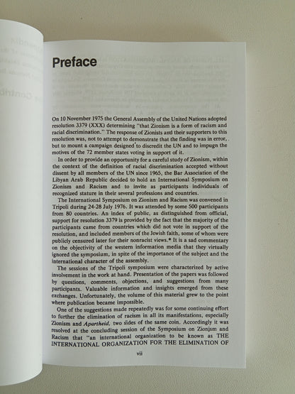 Zionism and Racism: Proceedings from an International Symposium PB
