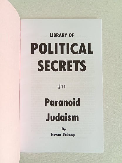 Paranoid Judaism by Itsvan Bakony SB