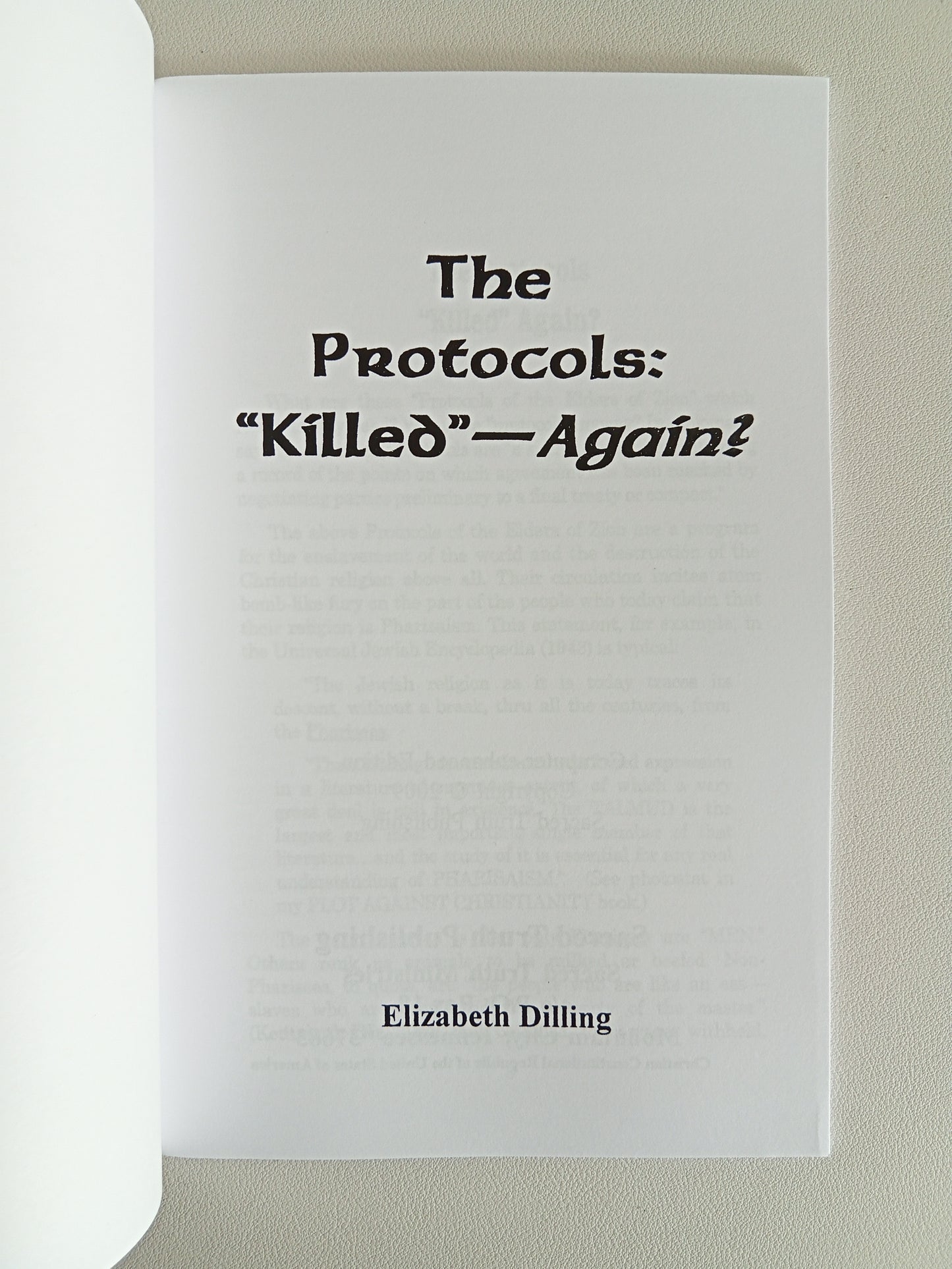 Protocols Killed Again by Marilyn Allen SB