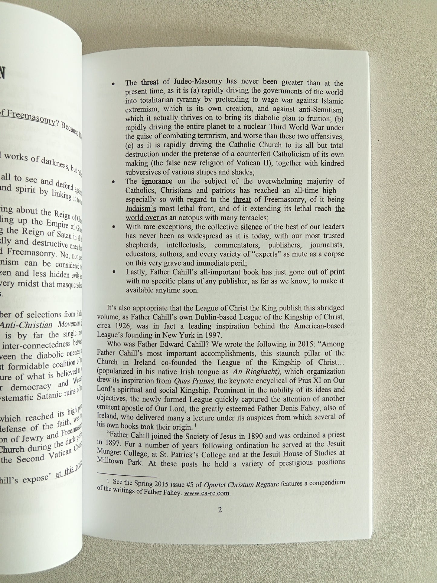 Jews in the Inner Circles of Freemasonry by Edward Cahill PB