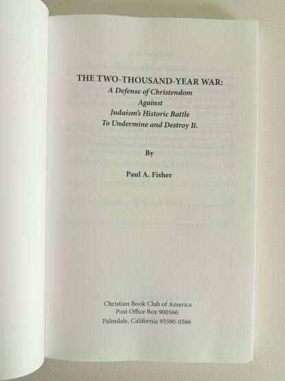 2,000 Year War: Defense of Christendom by Paul Fisher PB