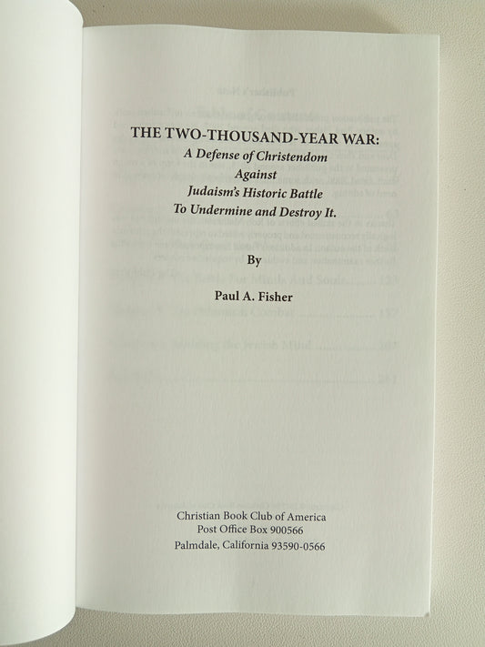 2,000 Year War: Defense of Christendom by Paul Fisher PB