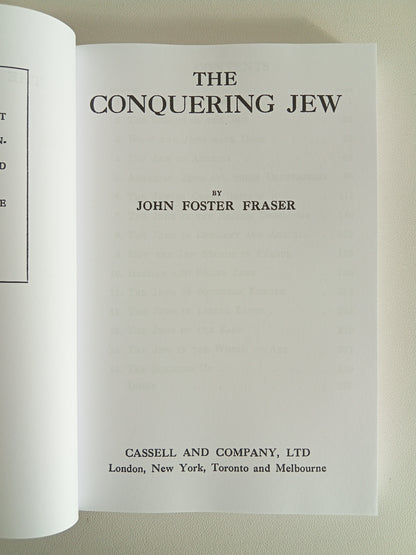 Conquering Jew by John Fraser PB