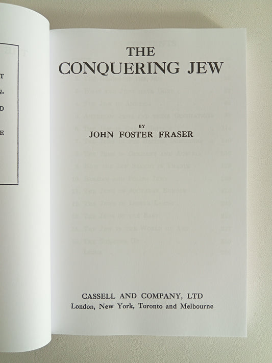 Conquering Jew by John Fraser PB