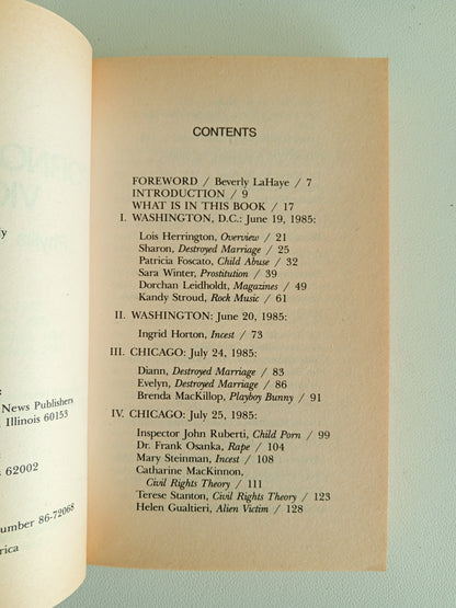 Pornography's Victims by Phyllis Schlafly PB