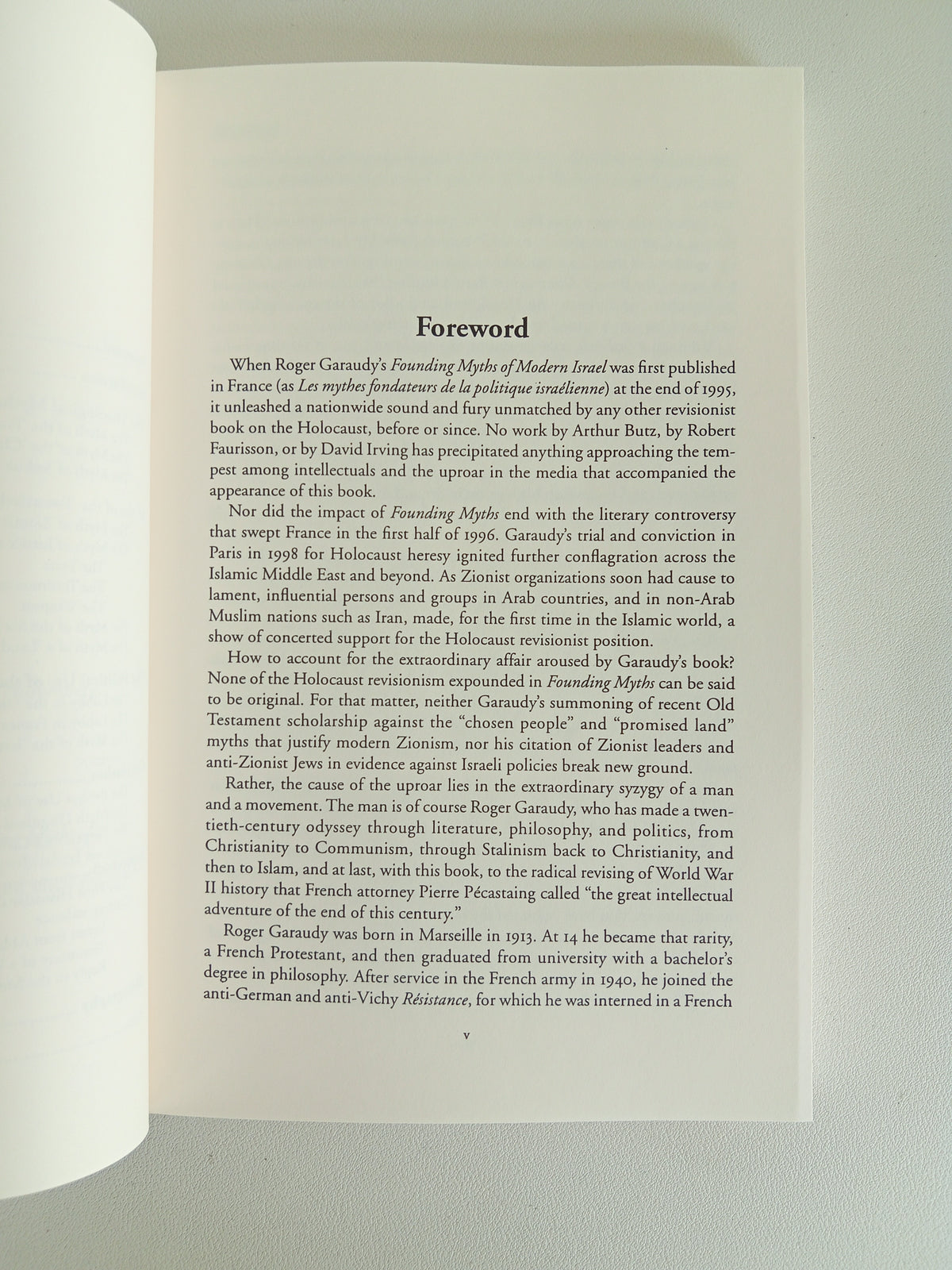 Founding Myths of Modern Israel by Roger Garaudy PB