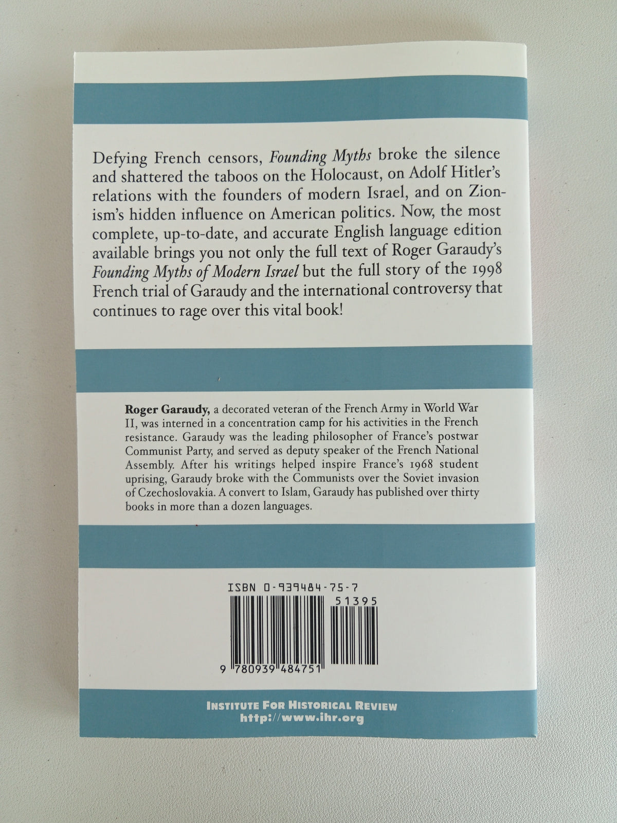 Founding Myths of Modern Israel by Roger Garaudy PB
