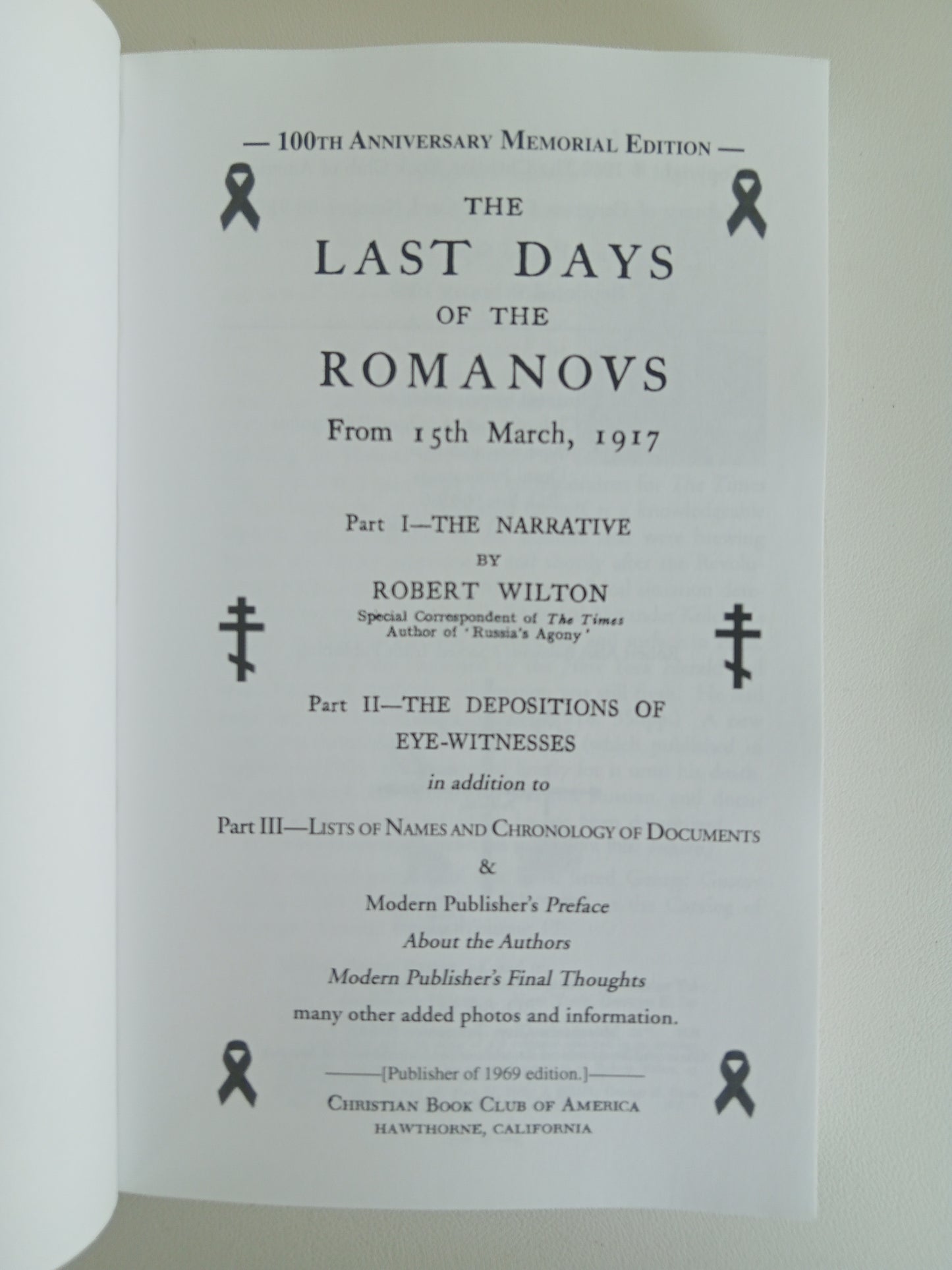 Last Days of the Romanovs by Robert Wilton PB