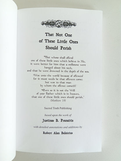 That Not One of These Little Ones Should Perish by Justinas Pranaitis PB