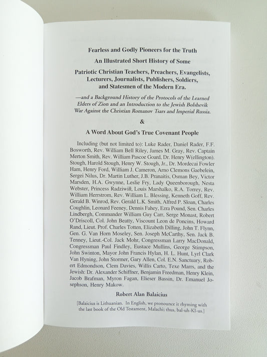 Fearless and Godly Pioneers for the Truth by Robert Balaicius PB