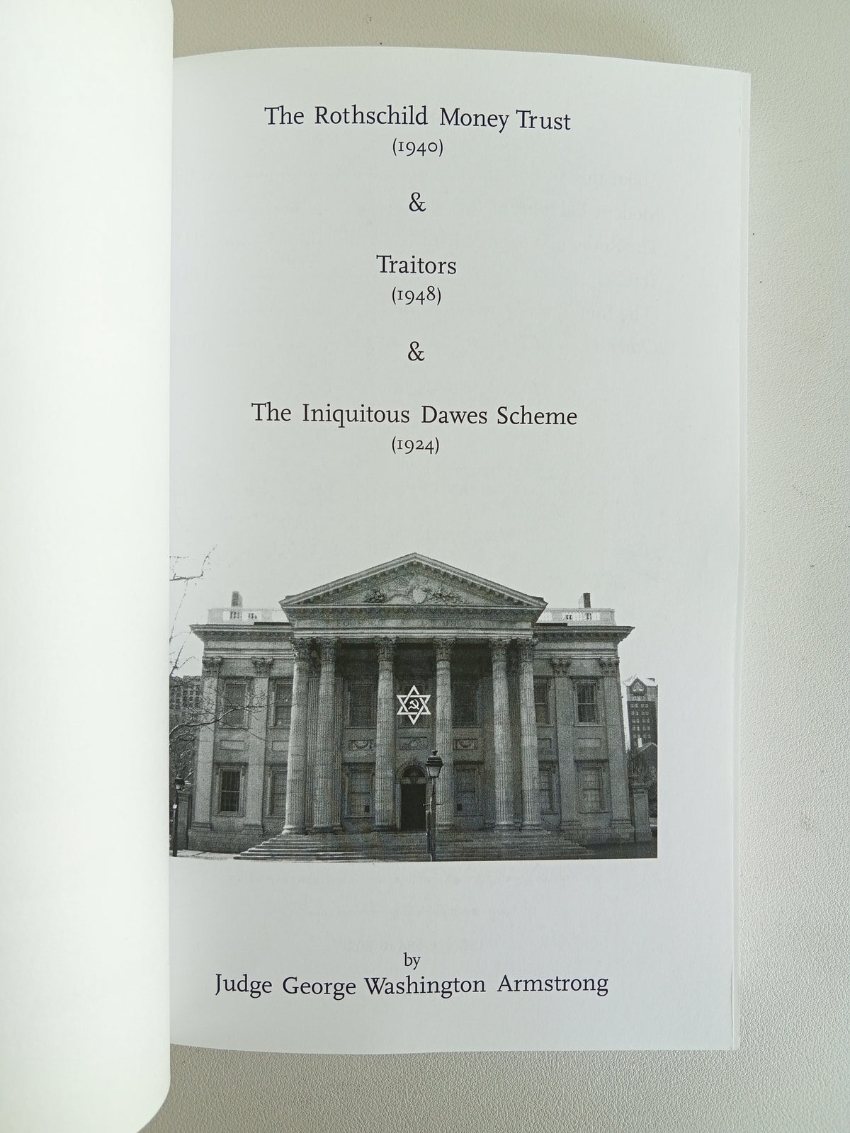 Rothschild Money Trust, Traitor, and Dawes Scheme by George Armstrong PB