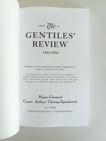 Gentiles' Review by Arthur Cherep-Spiridovich PB