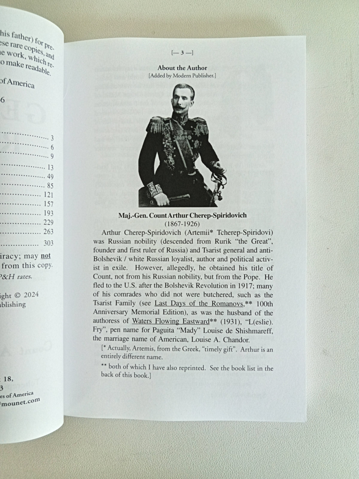 Gentiles' Review by Arthur Cherep-Spiridovich PB