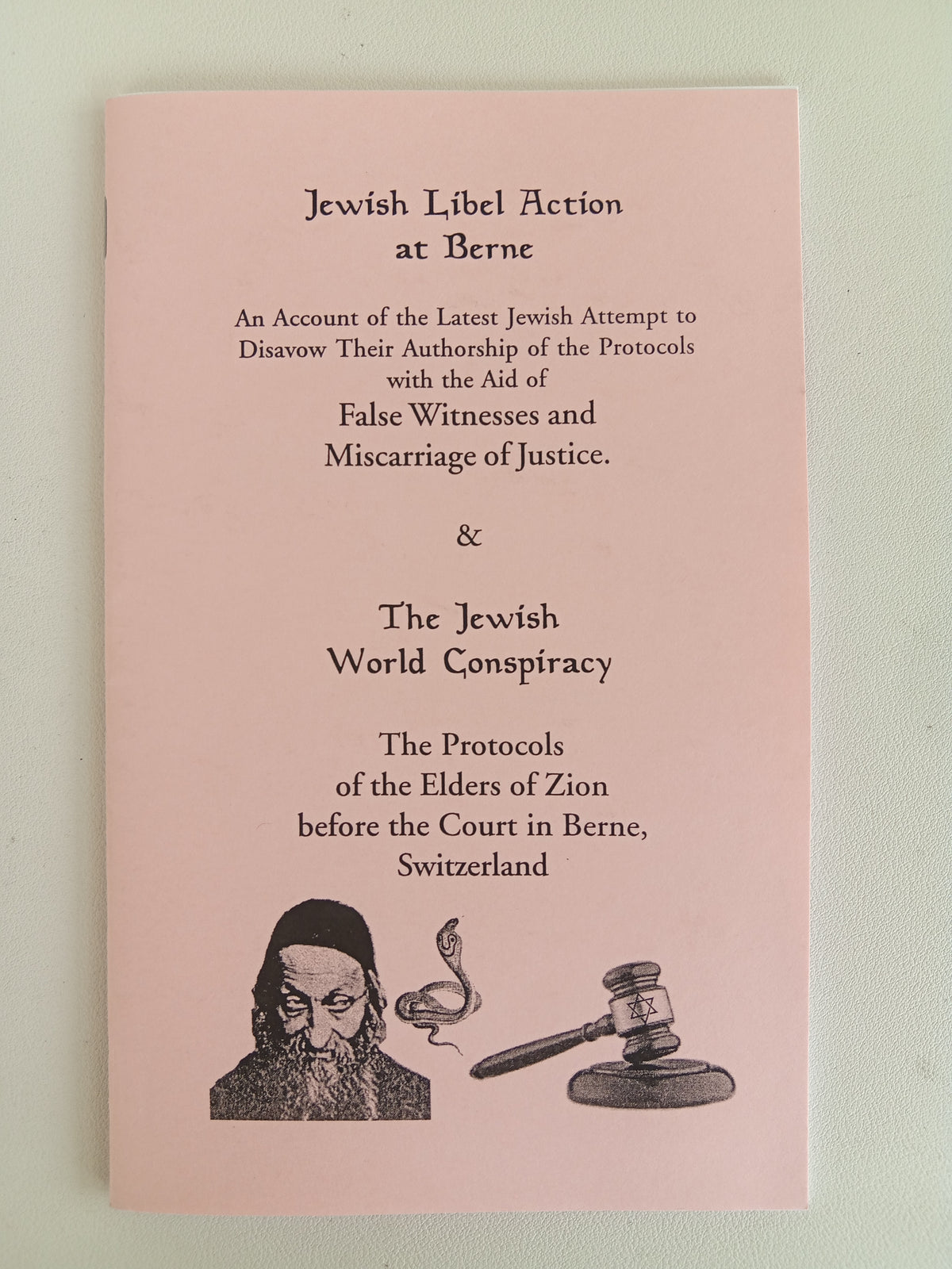 Jewish Libel Action at Berne and World Conspiracy by Des Griffin SB