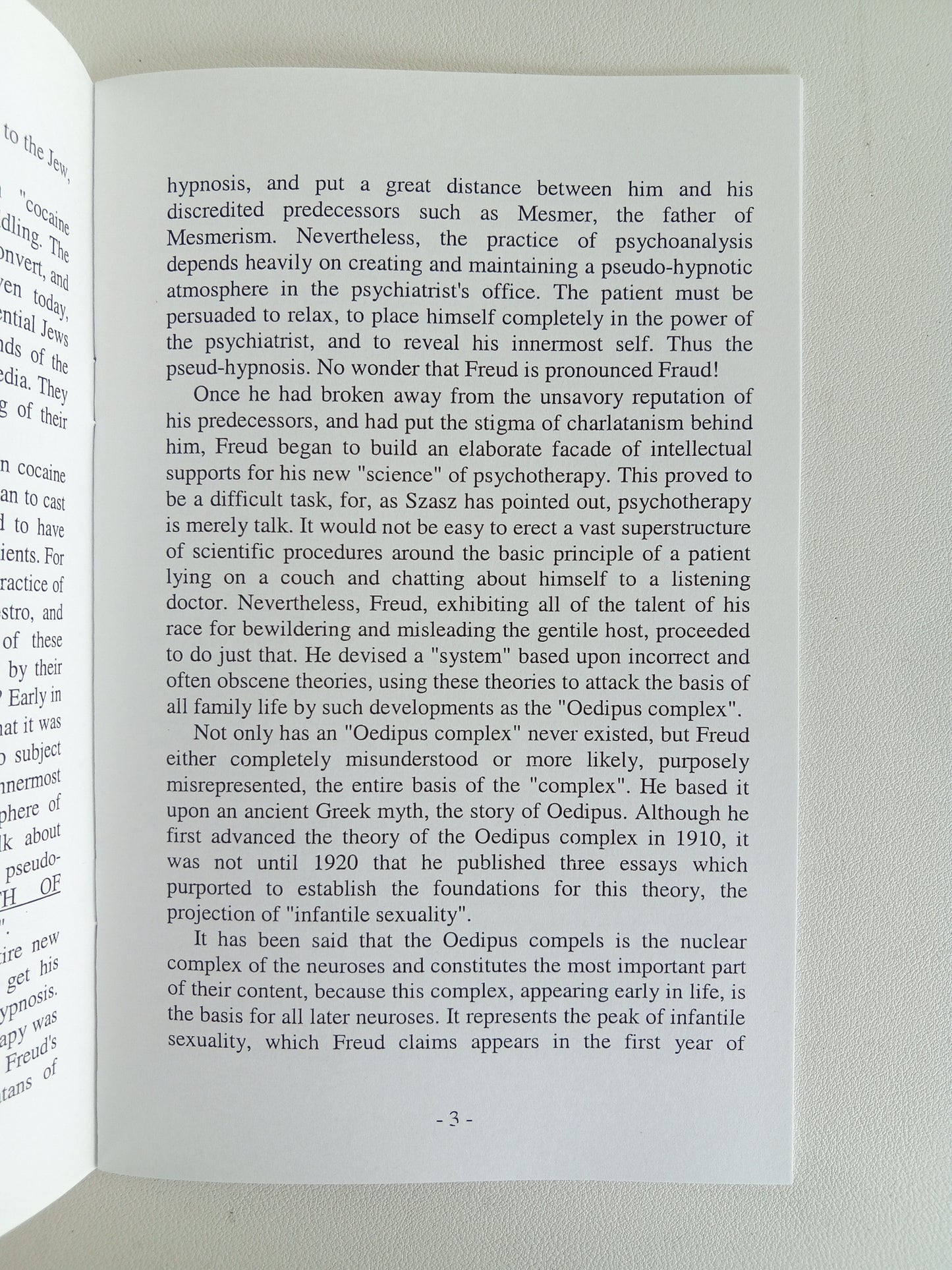 Sigmund Freud: Antichrist Devil by Eustace Mullins SB