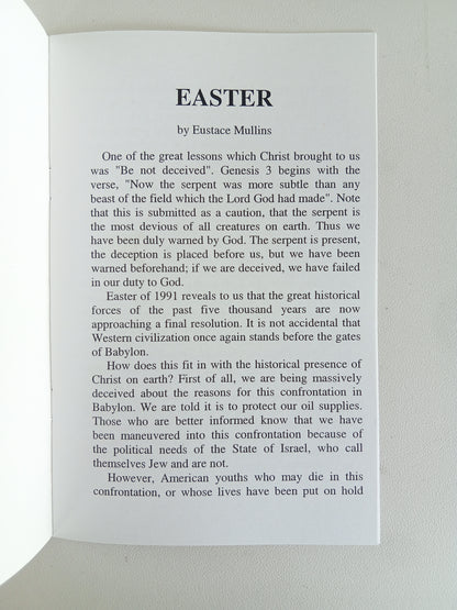 Easter by Eustace Mullins SB