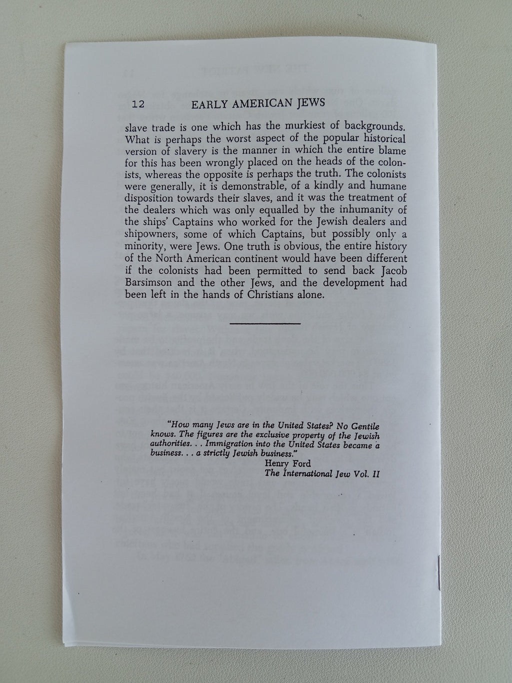 Early American Jews and the Slave Trade by Richard Bevan PA