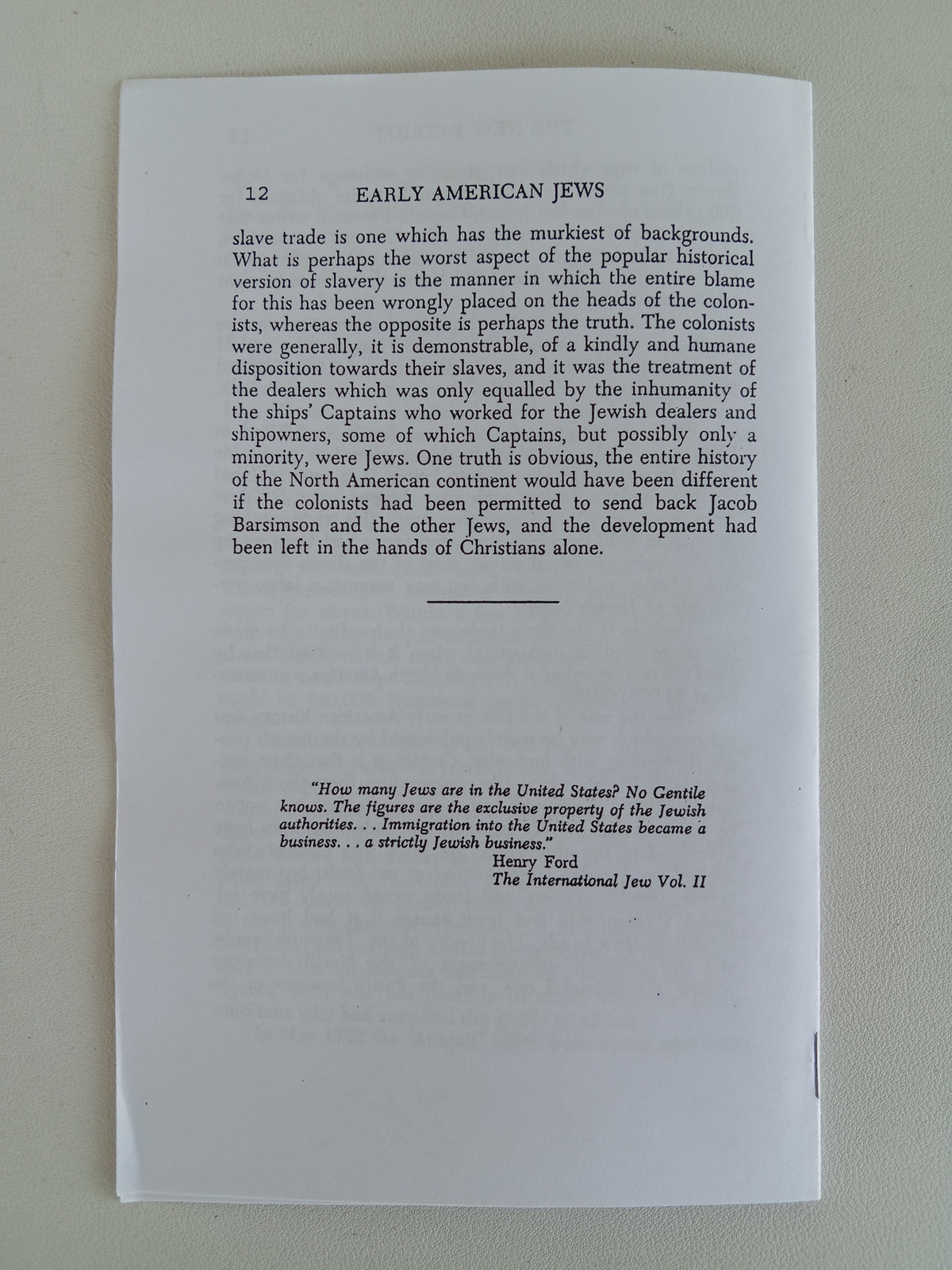 Early American Jews and the Slave Trade by Richard Bevan PA