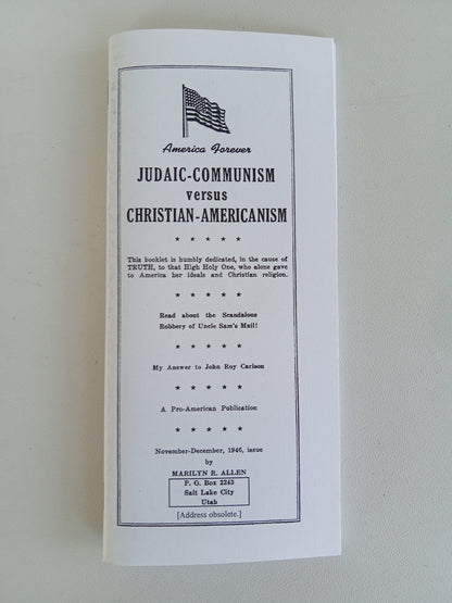 Judaic-Communism versus Christian-Americanism by Marilyn Allen BR