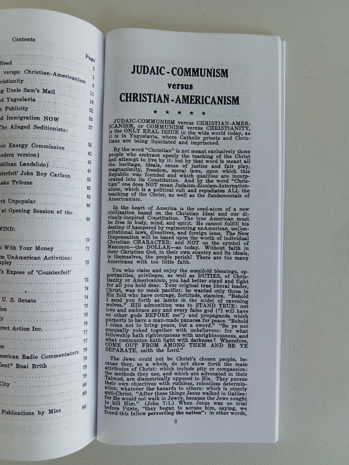 Judaic-Communism versus Christian-Americanism by Marilyn Allen BR