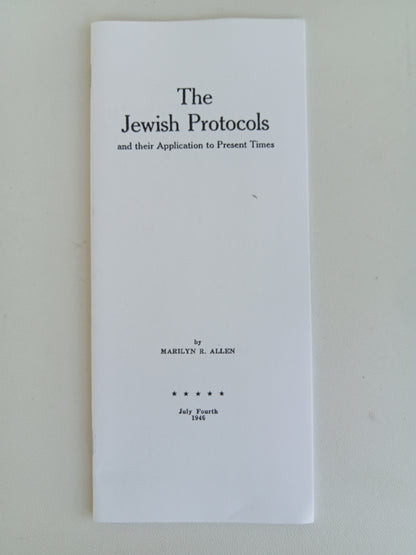 Jewish Protocols and Their Application to Present Times by Marilyn Allen BR