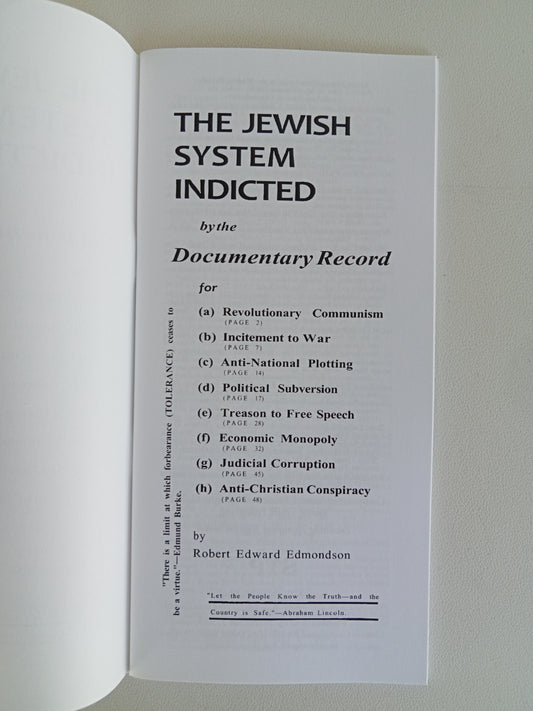 Jewish System Indicted by Robert Edmondson BR