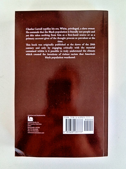 Negro a Beast: In the Image of God by Charles Carroll PB
