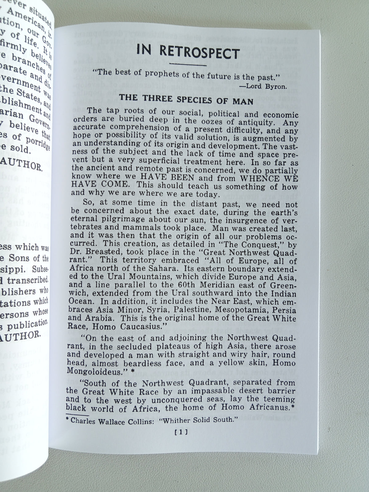 Black Monday: Segregation or Amalgamation by Tom Brady PB