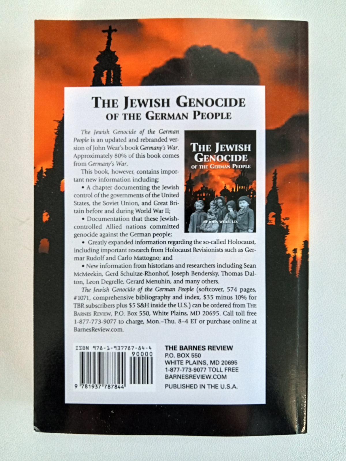 'Jewish Genocide of the German People by John Wear PB