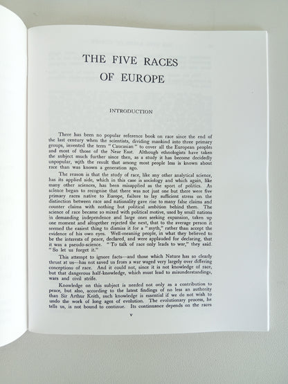 Five Races of Europe by George Pile SB