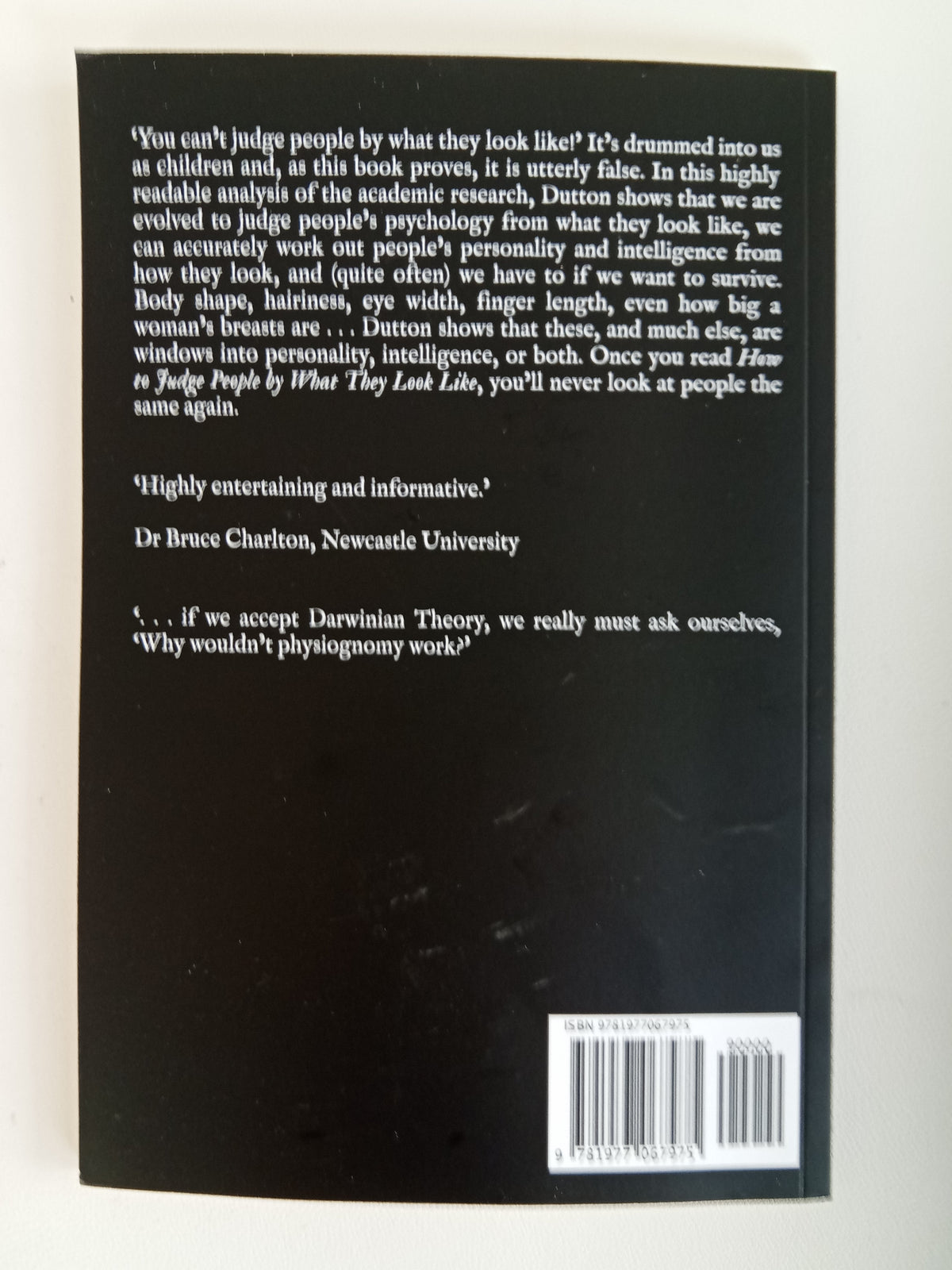 How to Judge People by What They Look Like by Edward Dutton PB
