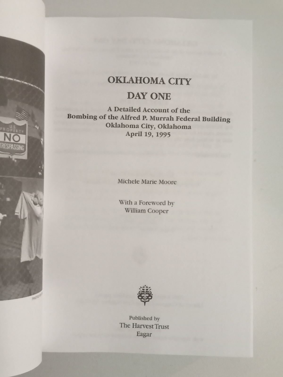Oklahoma City: Day One by Michele Moore PB