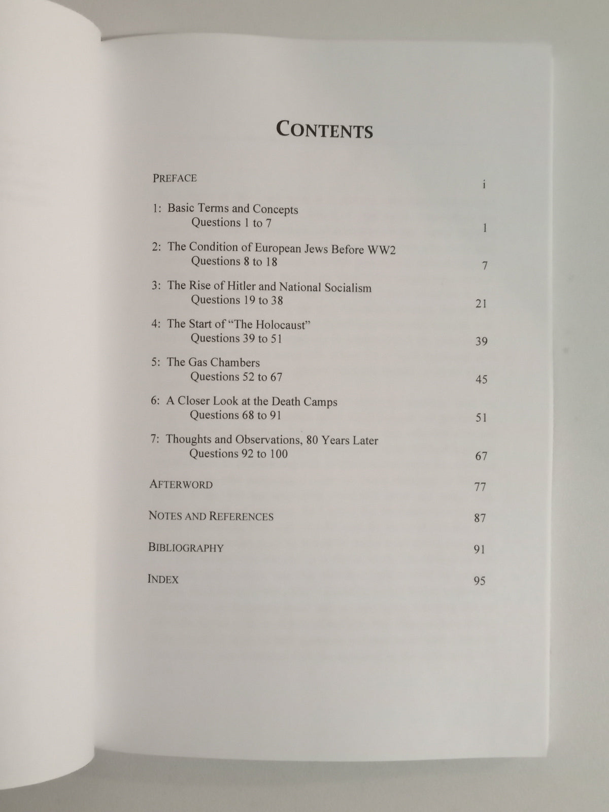 Holocaust: 100 Questions and Answers by Thomas Dalton PB